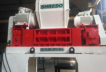 heavy dual twin shaft hazardous shredder machines manufacturer and exporters in india, punjab and ludhiana